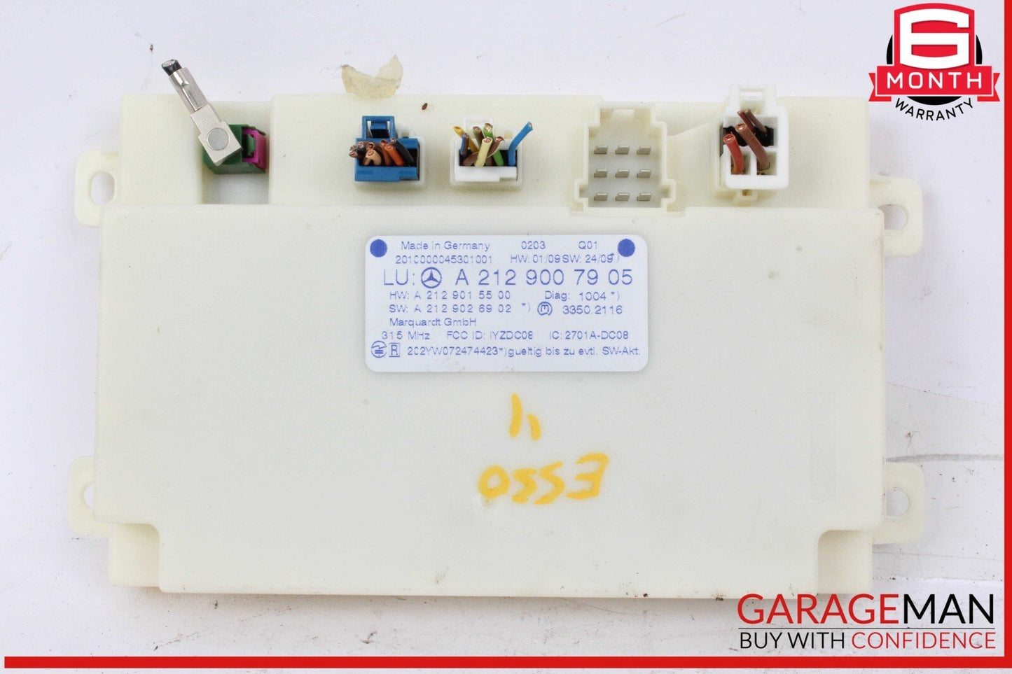 08-14 Mercedes W212 E550 C250 Keyless Go Entry Control Module Unit