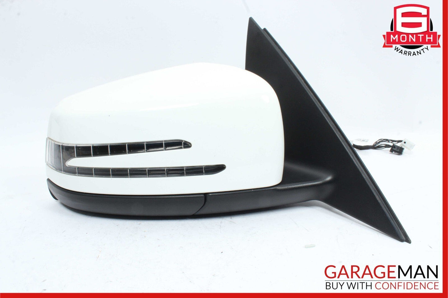 12-14 Mercedes W204 C300 C63 AMG Front Right Side Mirror Rear View Door White