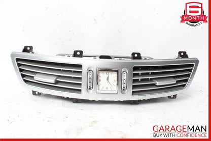 07-13 Mercedes W221 S550 Center Dash Air Vent AC A/C Clock Trim Cover Assembly