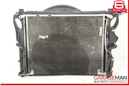 02-06 Mercedes W220 S55 CL55 Engine Motor Cooling Fan Shroud w/ Radiator OEM