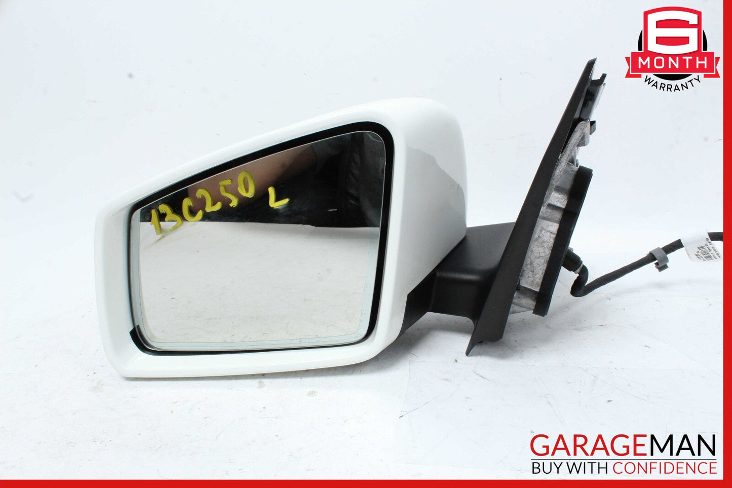 12-15 Mercedes W204 C250 E350 Front Left Driver Side Mirror Door Rear View Black