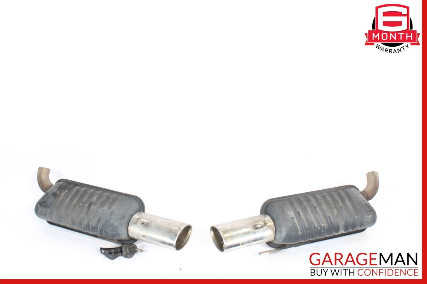 00-06 Mercedes W215 CL600 Sport Rear Exhaust Muffler Tip Set of 2 Pc OEM