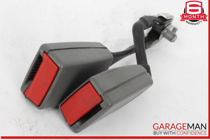07-13 Mercedes W221 S550 Rear Right Center Dual Seatbelt Seat Belt Buckle Gray