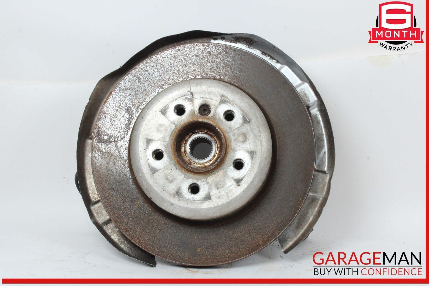 11-16 BMW 528i 535i 550i F10 Rear Right Side Spindle Knuckle w/ Rotor Disc