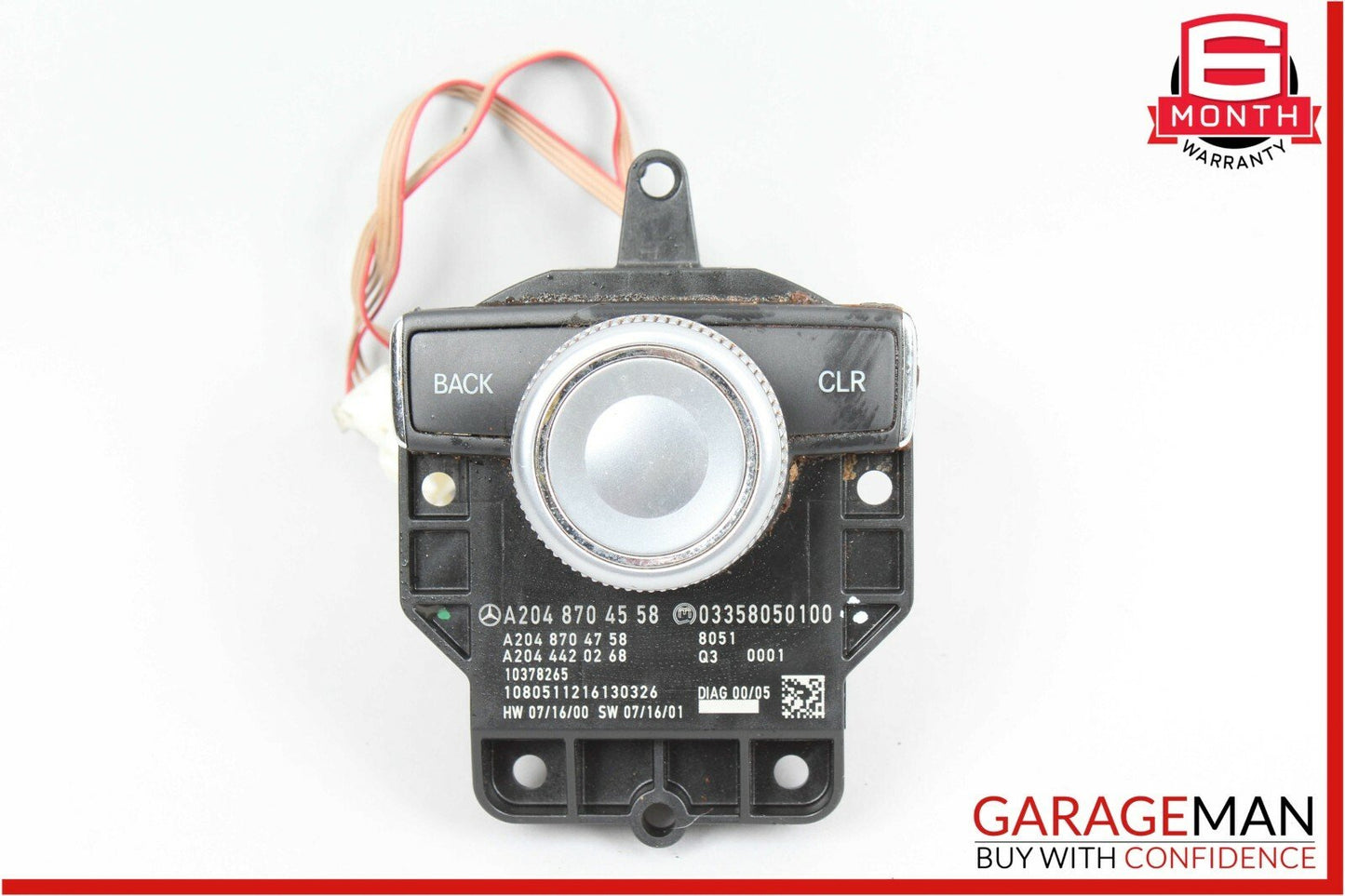 08-11 Mercedes W204 C300 C350 Console Command Controller Knob Multi Switch OEM