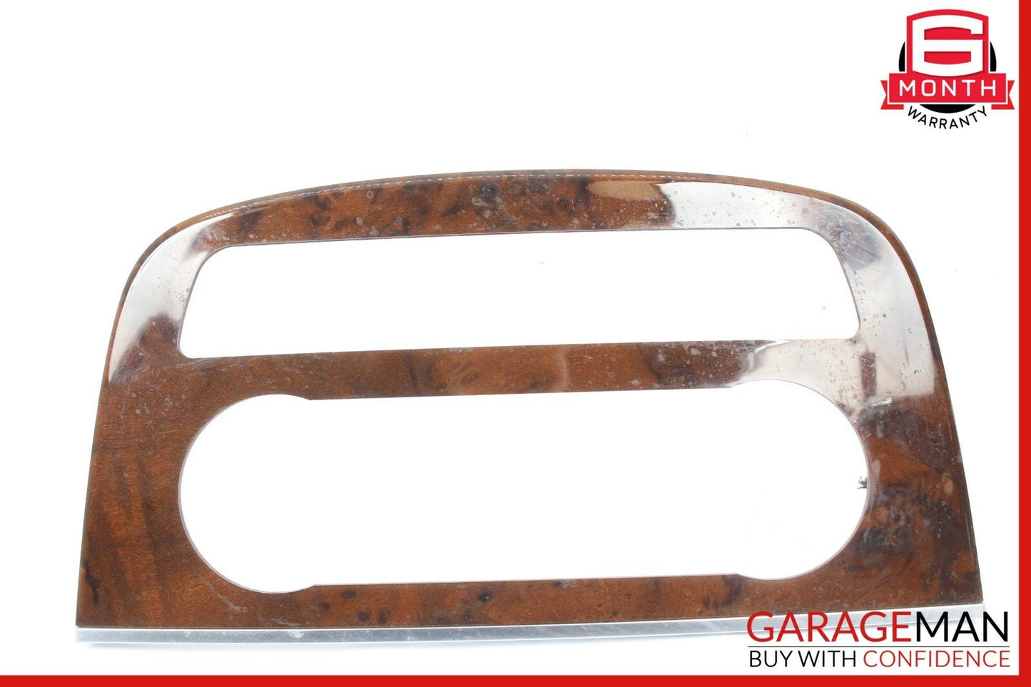 06-13 Mercedes W251 R350 R320 Heater Climate Control Module Trim Bezel Wood