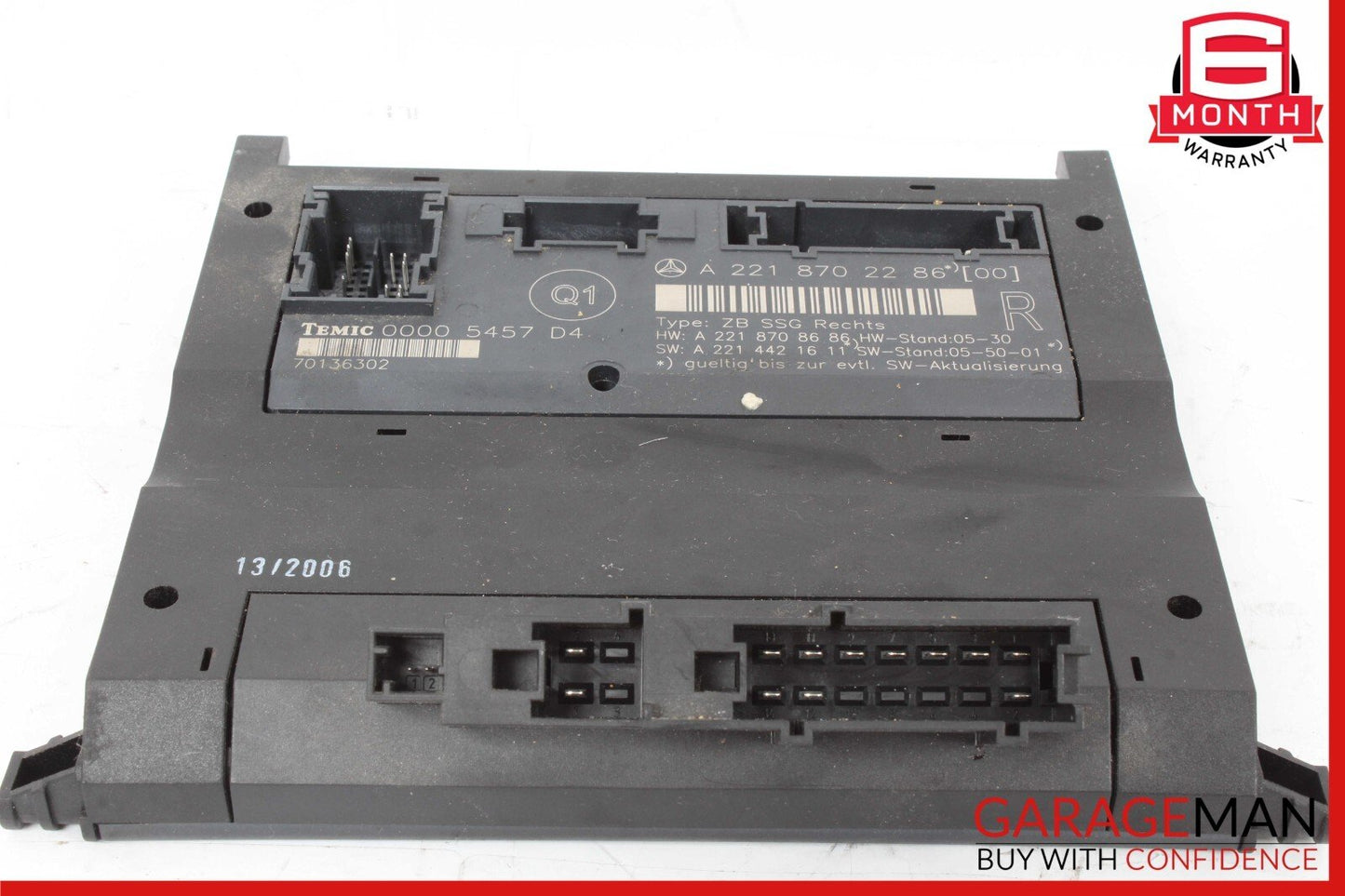 07-13 Mercedes W221 S550 S400 Front Right Side Under Seat Control Module Unit