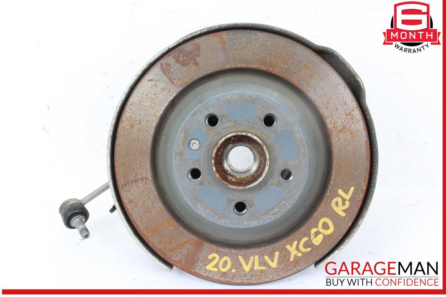 16-25 Volvo XC60 Rear Left Driver Side Spindle Knuckle Hub w/ Rotor Disc OEM