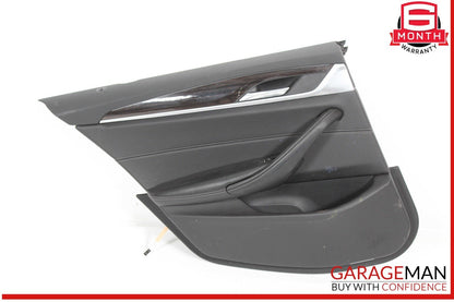 17-22 BMW 530e 540i 530i 550i Rear Left Driver Side Interior Door Panel OEM