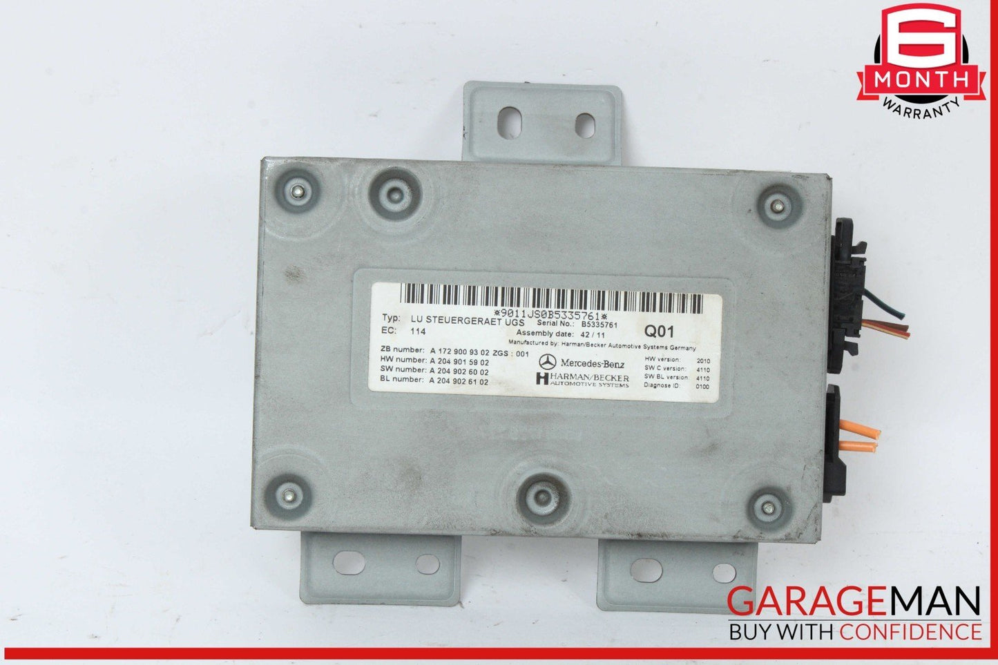 10-18 Mercedes X204 GLK350 Communication Interface Module 1729009302 OEM