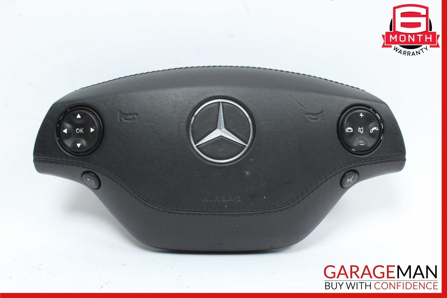 07-10 Mercedes W221 S550 CL500 CL550 Steering Wheel Airbag Air Bag Black OEM