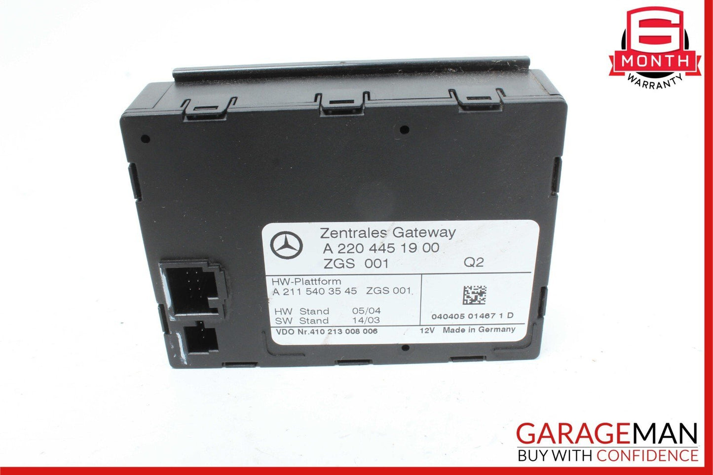 03-06 Mercedes R230 SL500 CL500 Central Gateway Control Module OEM