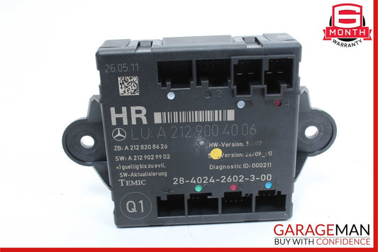 08-18 Mercedes E550 C350 Rear Right Passenger Side Door Control Module Unit