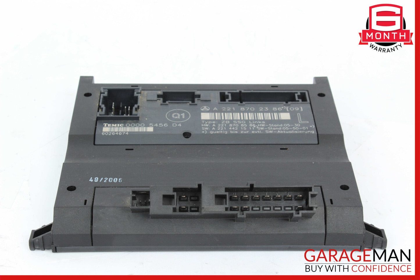 07-13 Mercedes W221 S550 S63 Front Left Driver Side Under Seat Control Unit OEM