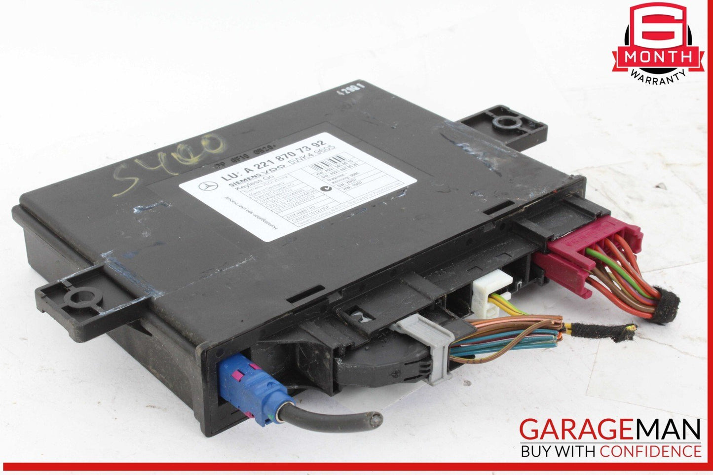 07-13 Mercedes W221 S400 Hybrid Door Keyless Go Control Module 2218707392 OEM