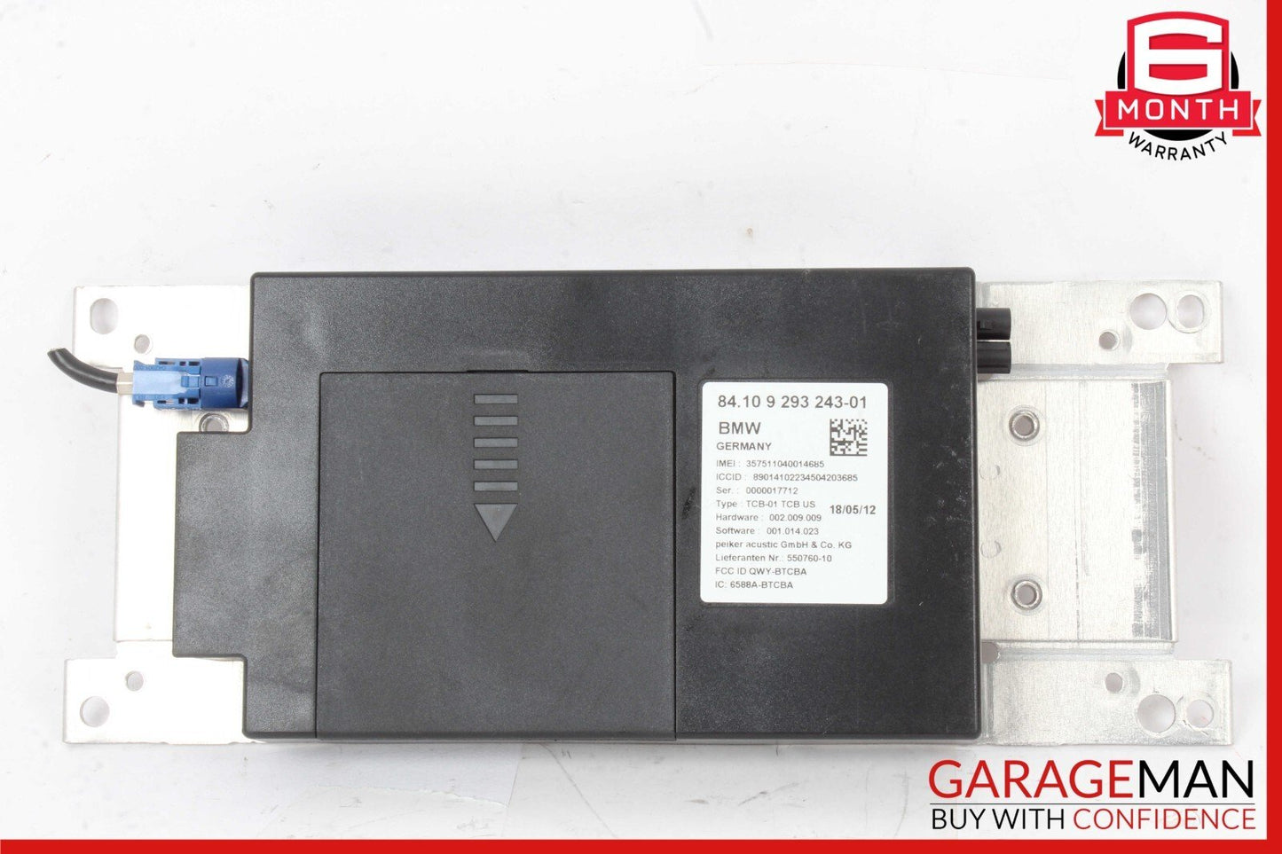 11-16 BMW 550i 528i 535i Telematics Control Module 9293243
