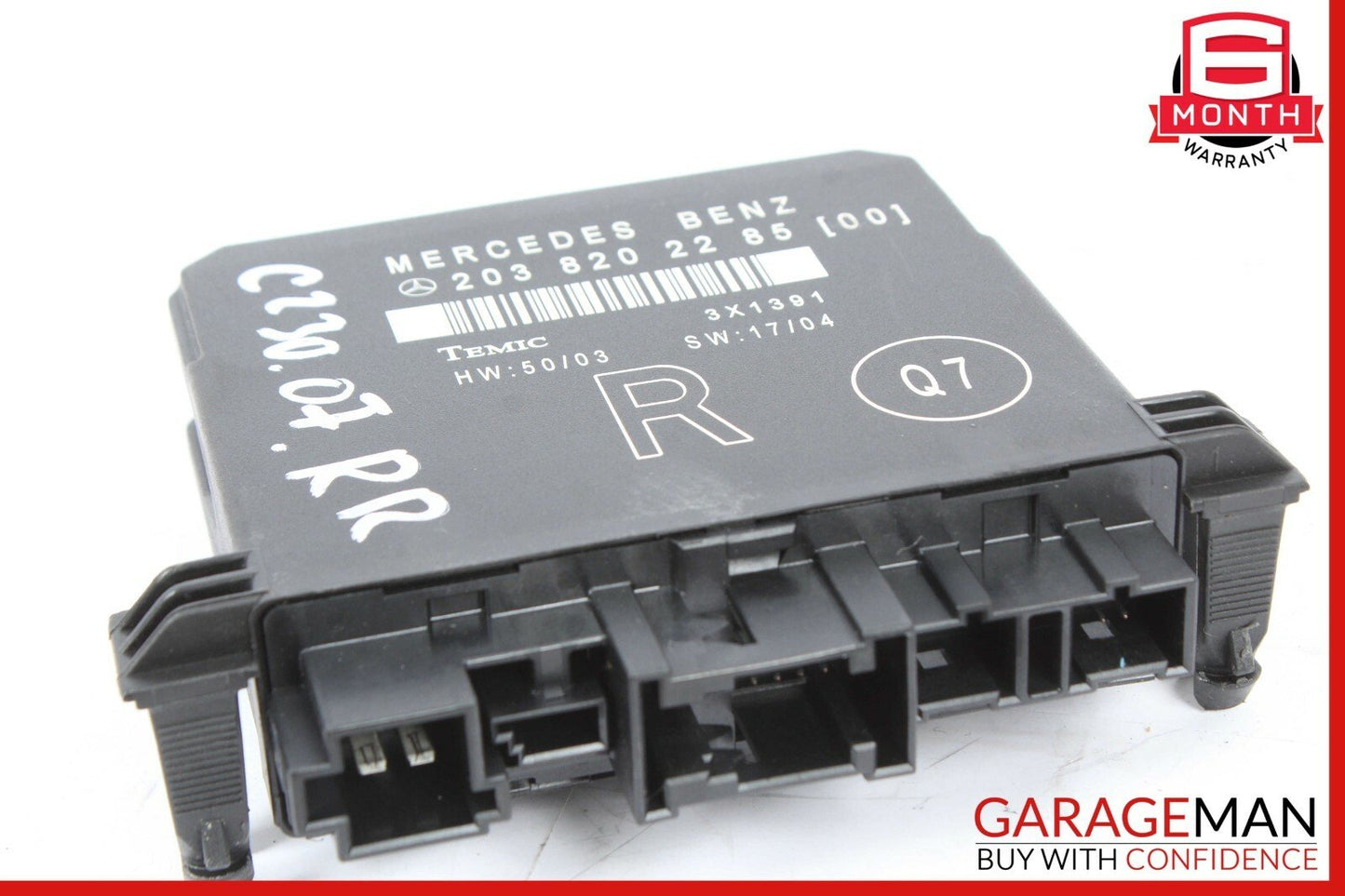01-07 Mercedes W203 C230 C350 Rear Right Passenger Side Door Control Module Unit