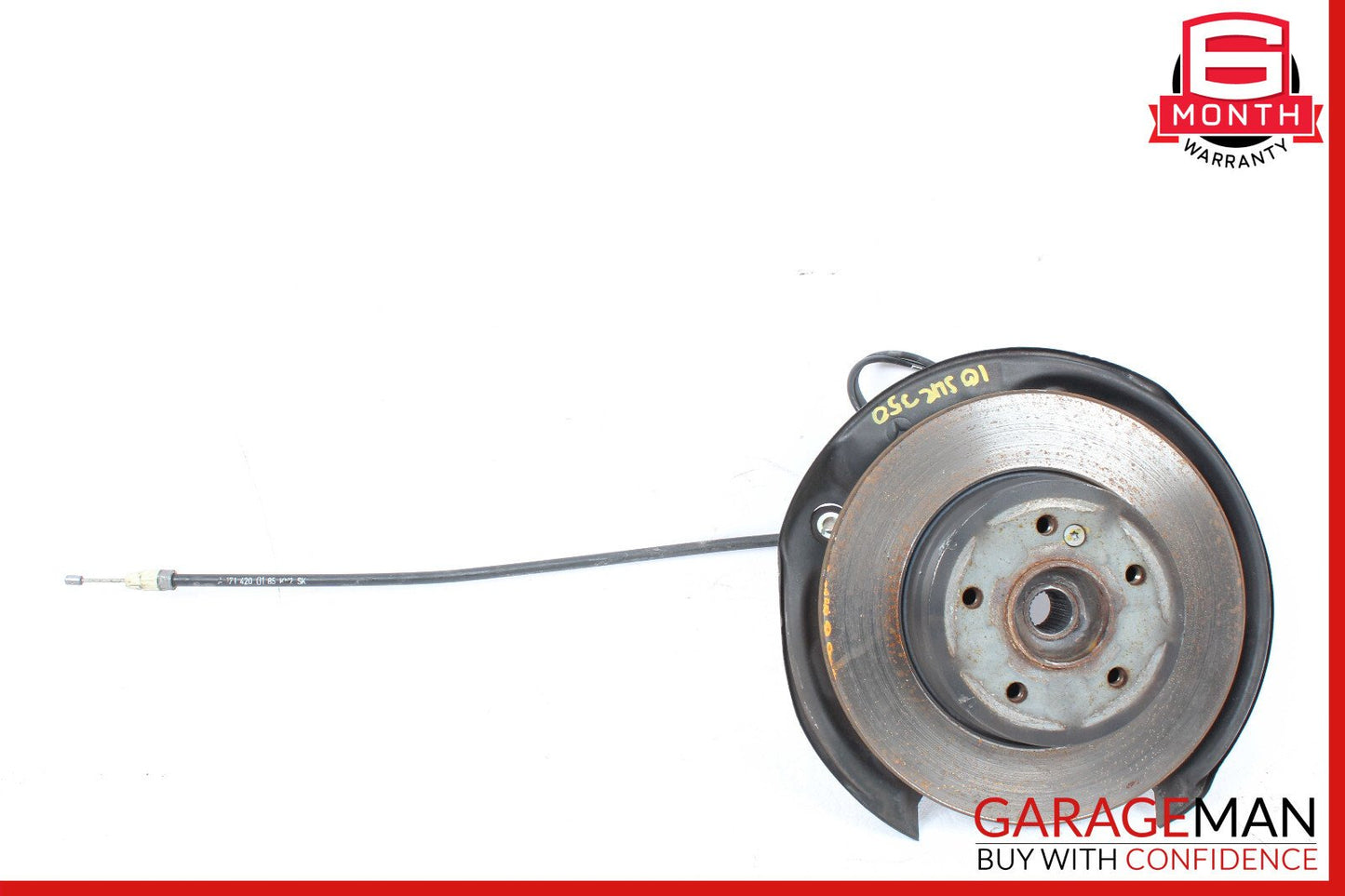 05-11 Mercedes R171 SLK350 Rear Left Spindle Knuckle Hub Bearing w/ Rotor Disc