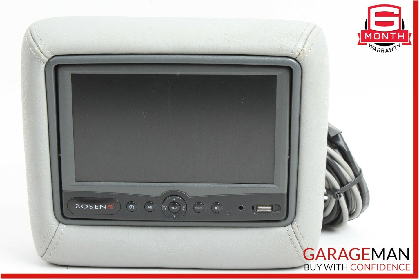 07-12 Mercedes GL450 ML450 R320 Seat Headrest Screen Monitor Display Trim Grey