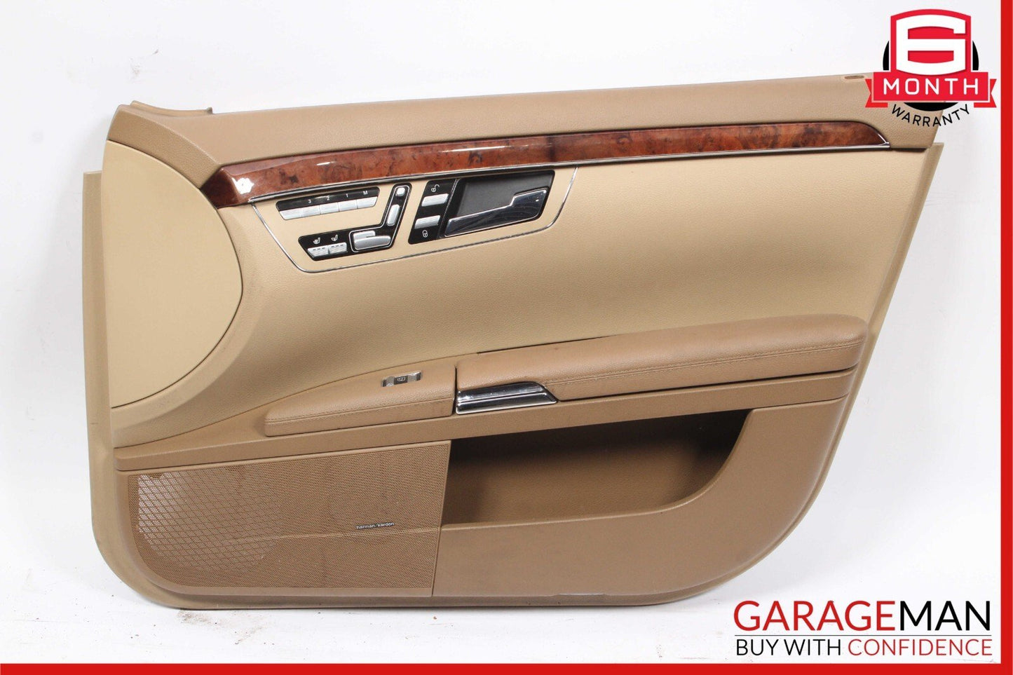 07-09 Mercedes W221 S550 Front Right Side Interior Door Panel Cover Assy Brown