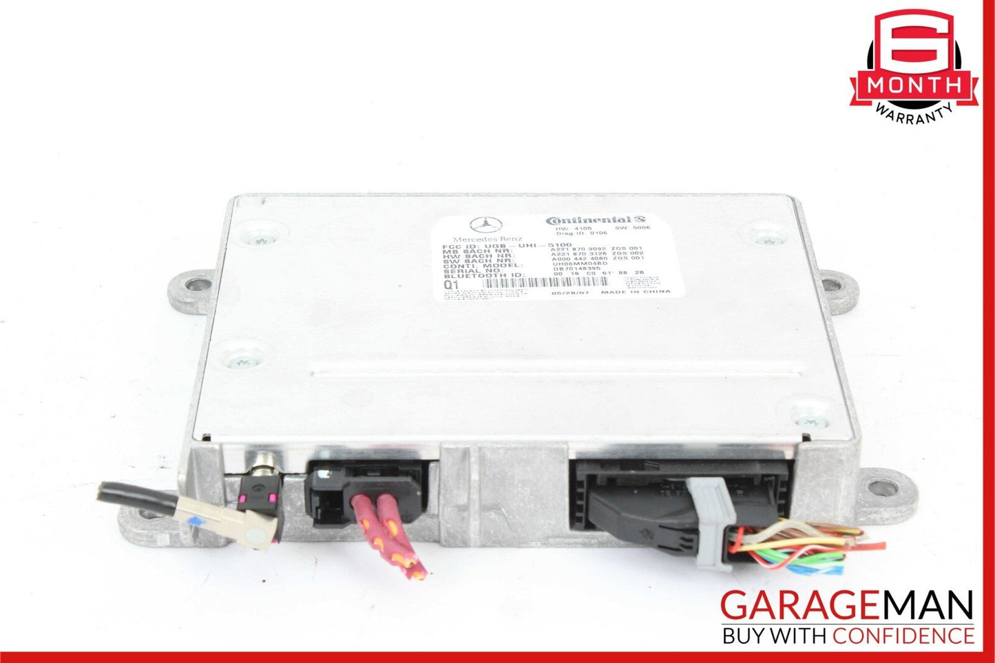 07-10 Mercedes W221 S550 CL550 CL500 Bluetooth Communication Module Unit