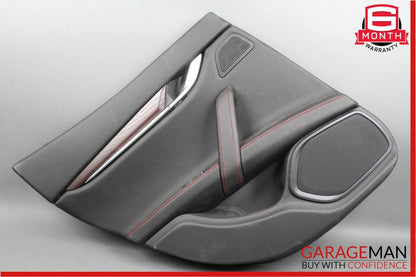 14-18 Maserati Ghibli Rear Left Side Interior Door Panel Cover Assembly Black