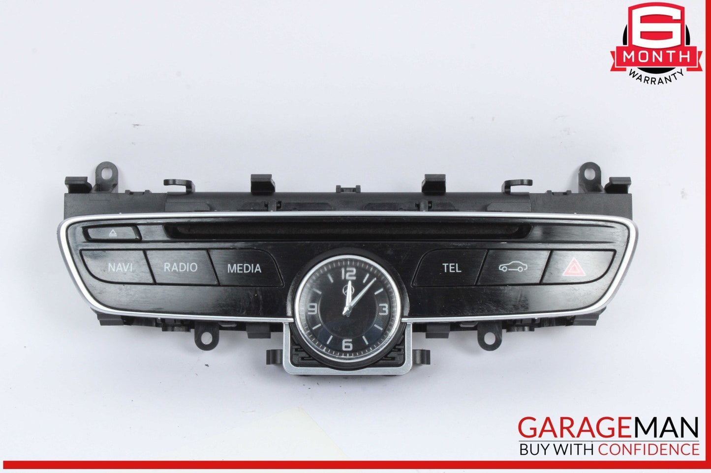 15-18 Mercedes W205 C300 Center Dashboard Hazard Control Switch w/ Clock Assy