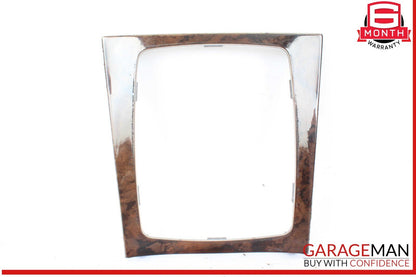 08-15 Mercedes W204 C250 E350 Center Console Shift Shifter Bezel Trim Wood OEM