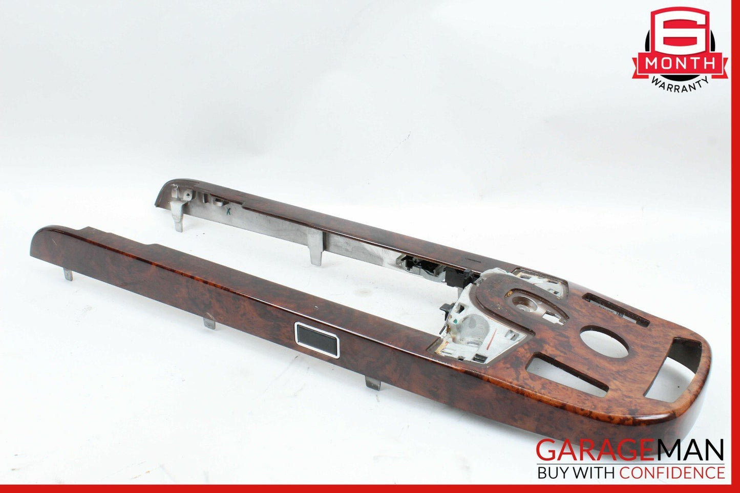 07-09 Mercedes W221 S550 Center Console Arm Rest Armrest Trim Panel Cover Wood