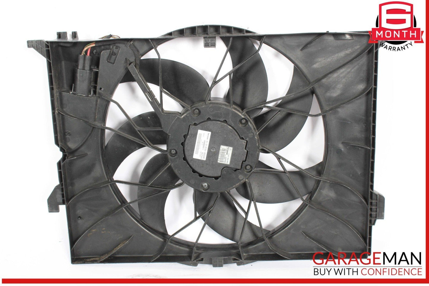 07-14 Mercedes W221 S400 S500 CL550 Engine Cooling Fan Shroud Motor Assembly OEM
