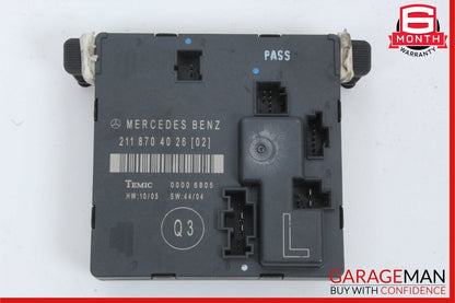 03-09 Mercedes W211 E350 E320 E63 AMG Rear Left Side Door Control Module Unit