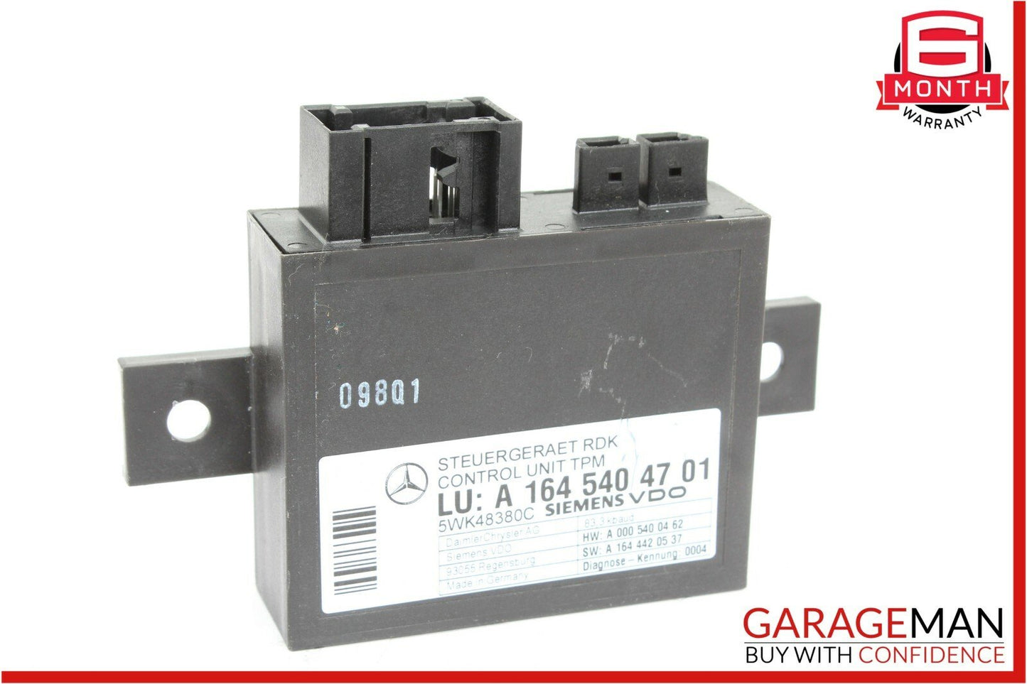 06-12 Mercedes GL450 E350 CL63 AMG TPMS Tire Pressure Control 1645404701 OEM