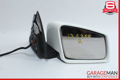 12-14 Mercedes W204 C250 C63 AMG Front Right Side Mirror Rear View Door White