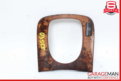 03-06 Mercedes W220 S55 AMG S430 S500 Center Console Shifter Bezel Trim Wood OEM