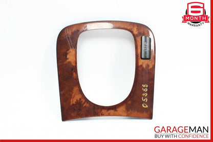 00-06 Mercedes W220 S350 S55 Front Center Console Shift Shifter Trim Bezel Wood