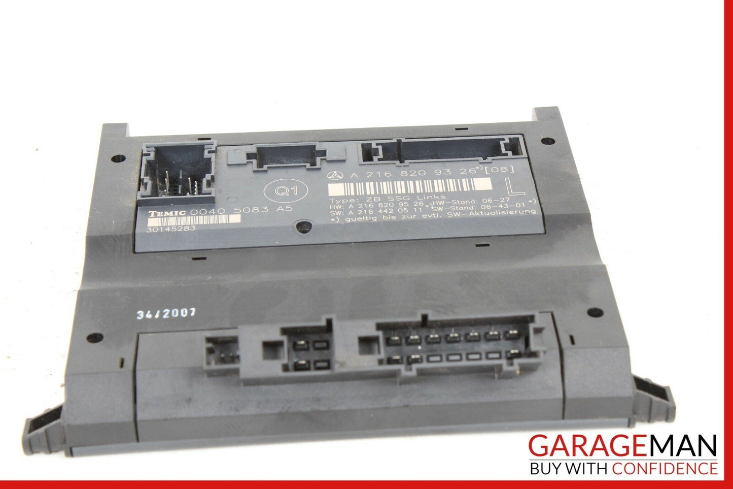 07-13 MERCEDES W216 CL550 FRONT LEFT UNDER SEAT CONTROL MODULE Q1 OEM