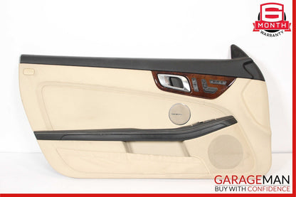 12-16 Mercedes R172 SLK350 Front Left Side Interior Door Panel Cover Assy Beige