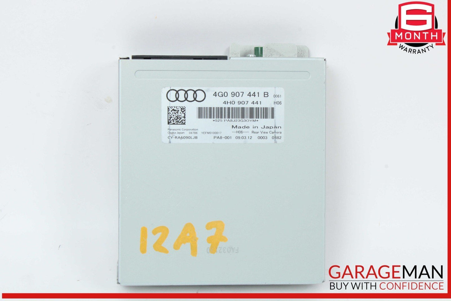 12-18 Audi A7 A6 Rear View Reverse Back Up Camera Control Module Unit 4G0907441B