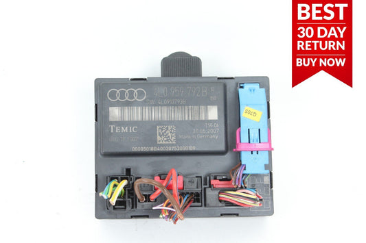 07-09 Audi Q7 Front Right Passenger Side Door Control Module Unit 4L0959792B OEM