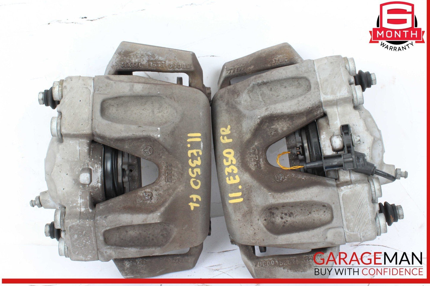 10-18 Mercedes W212 E350 Bluetec Front Brake Calipers Left and Right Set Of 2 Pc