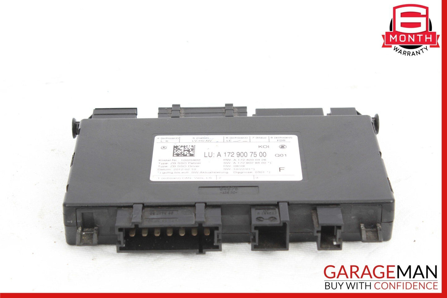 08-20 Mercedes W204 C350 C250 Seat Control Module Front Left Driver Side OEM