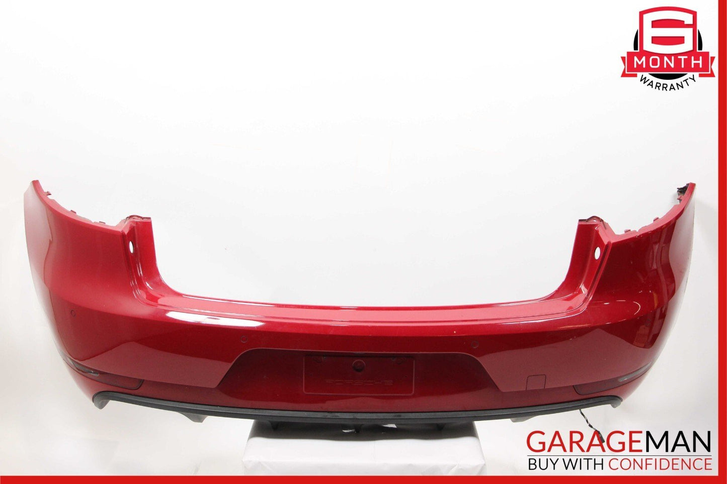 15-18 Porsche Macan 95B Rear Bumper Cover Panel Park Assist Assembly Red OEM