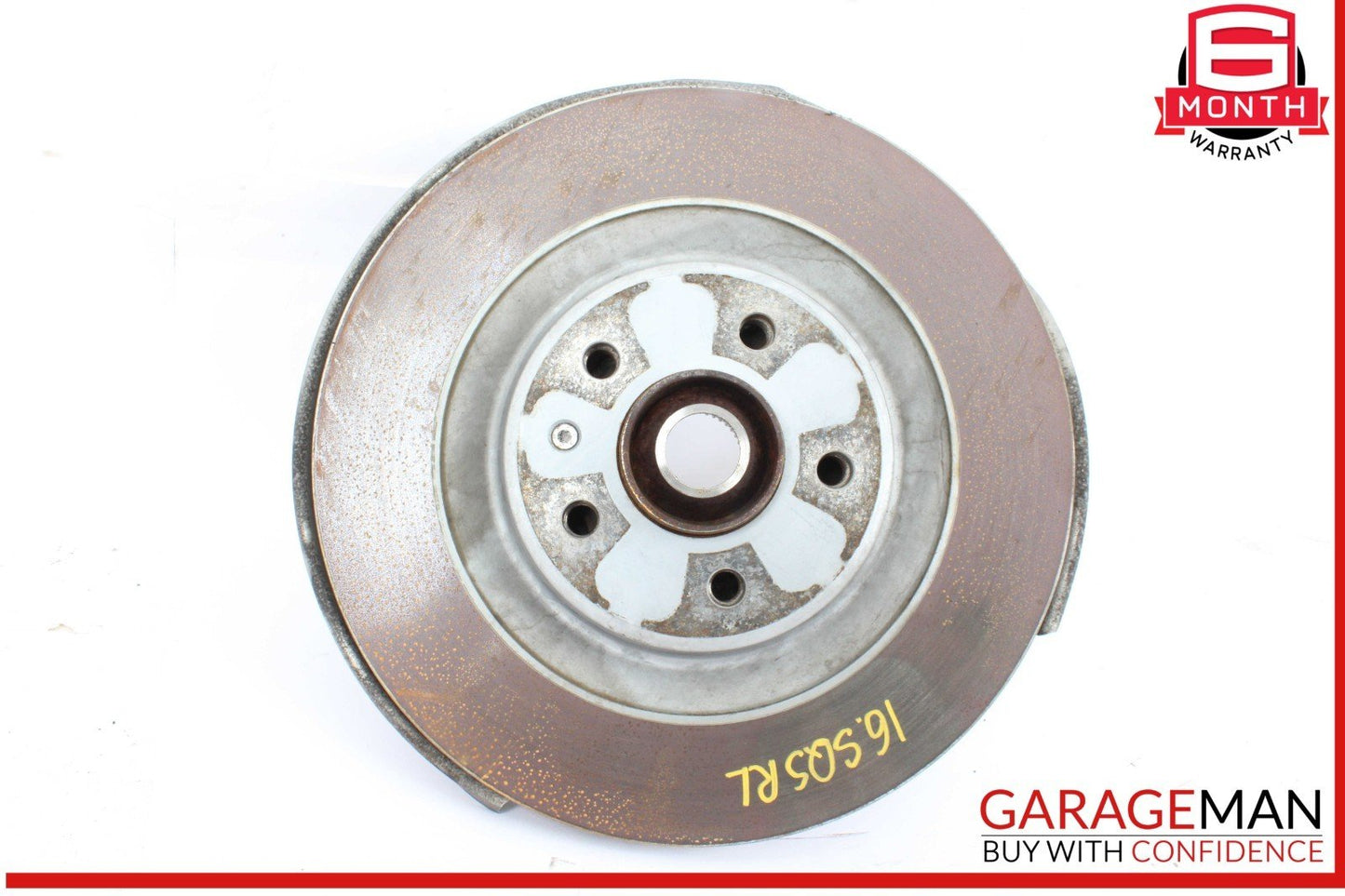 14-17 Audi SQ5 Rear Left Driver Side Spindle Knuckle Wheel Hub w/ Rotor Disc OEM