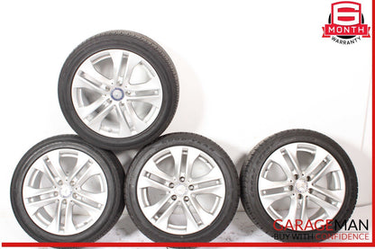 10-11 Mercedes W207 E350 E550 Complete Wheel Tire Rim Set of 4 Pc R17 OEM