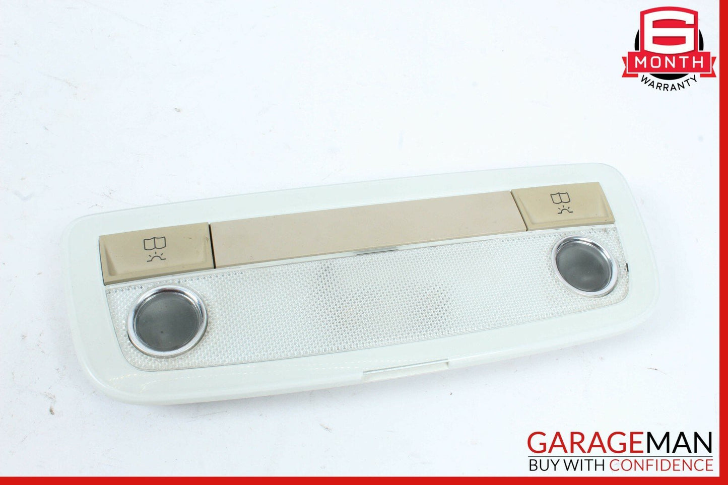 08-14 Mercedes W204 C250 C300 Rear Overhead Dome Light Lamp Reading Map Beige