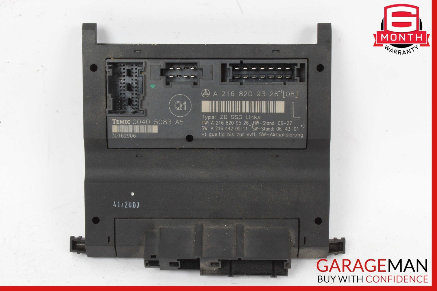 07-14 Mercedes W216 CL550 CL63 AMG Front Left Under Seat Control Module OEM