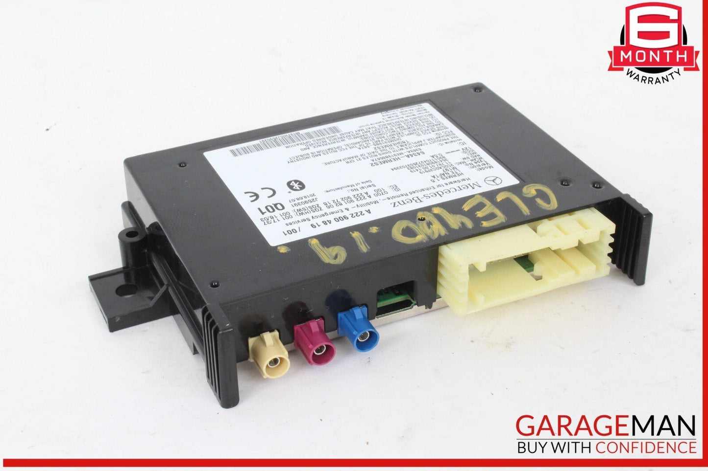 16-19 Mercedes W166 GLE400 Bluetooth Telematic Control Module Unit 2229004819