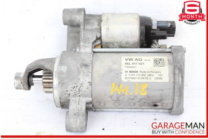 17-20 Audi A4 Engine Motor Starter Bosch 06L911021 OEM