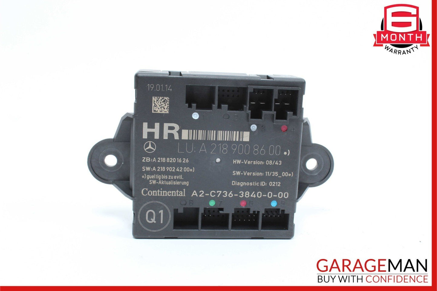 08-18 Mercedes E350 C300 CLS550 CLS400 Rear Right Side Door Control Module Unit