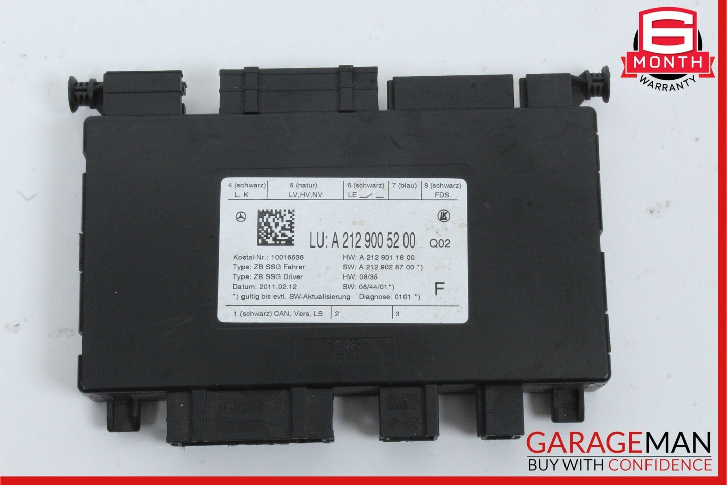 08-14 Mercedes W212 E350 CLS400 Front Left Seat Control Module 1729007500 OEM